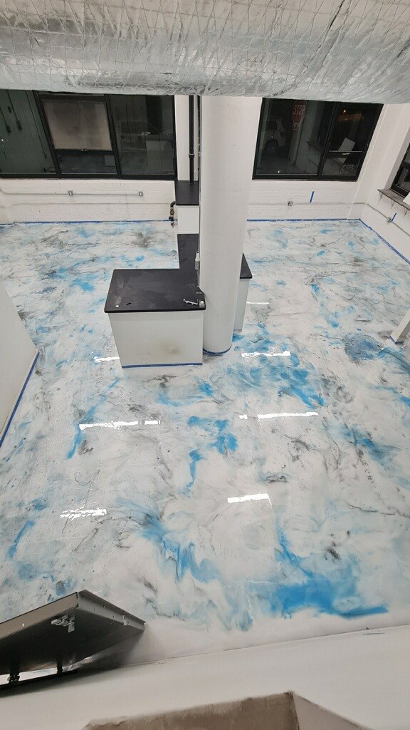 Custom gelato shop floor